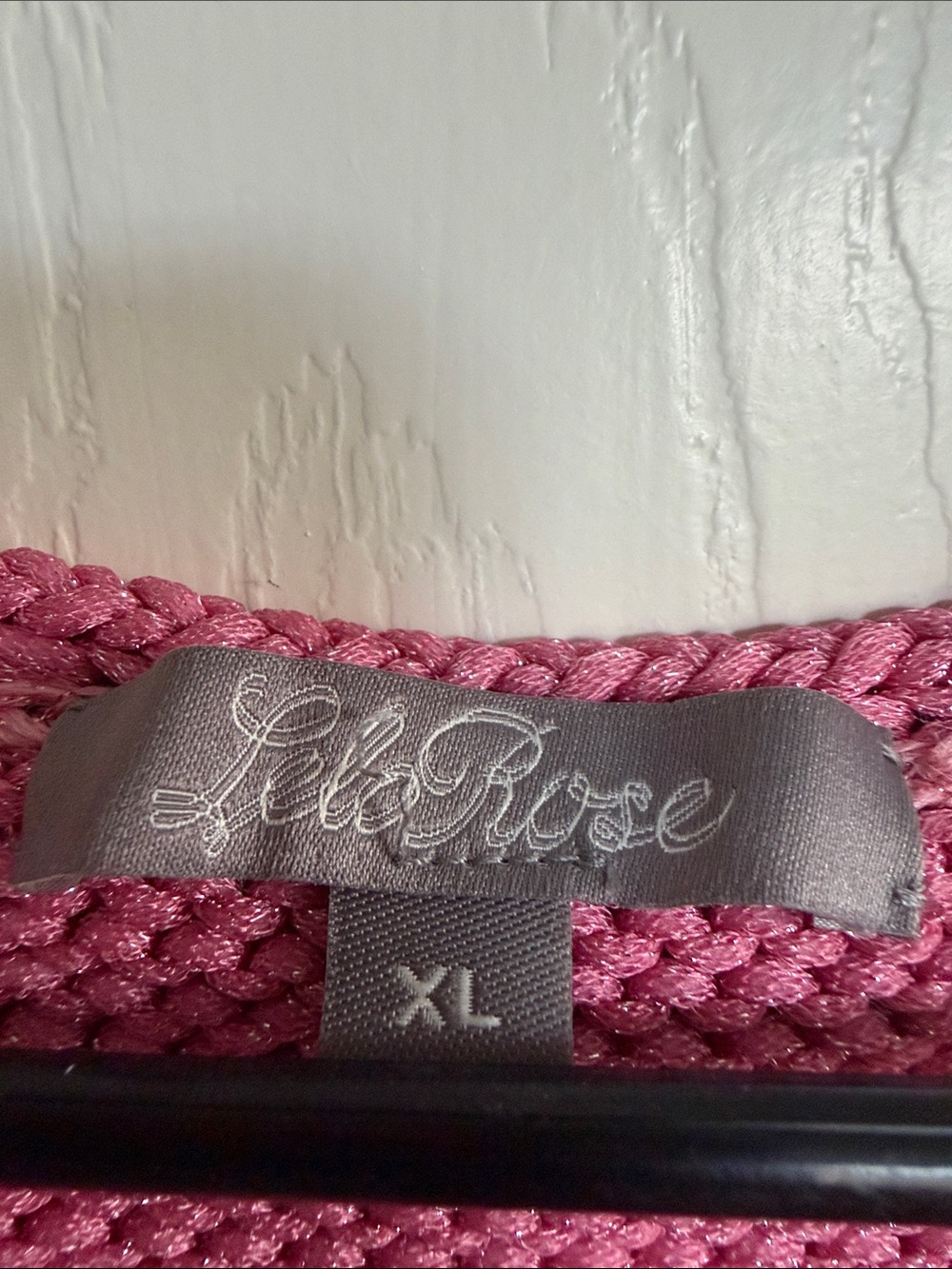 Lela Rose Raspberry V-Neck Knit Pullover - Picture 2 of 4